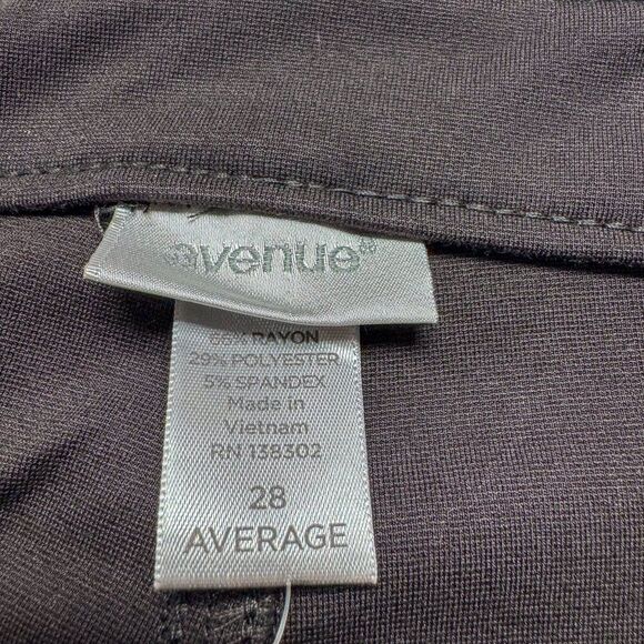 New Avenue Ponte Jeans Womens 28 Average Brown High Rise Stretch Office NWT $60 - Picture 12 of 16